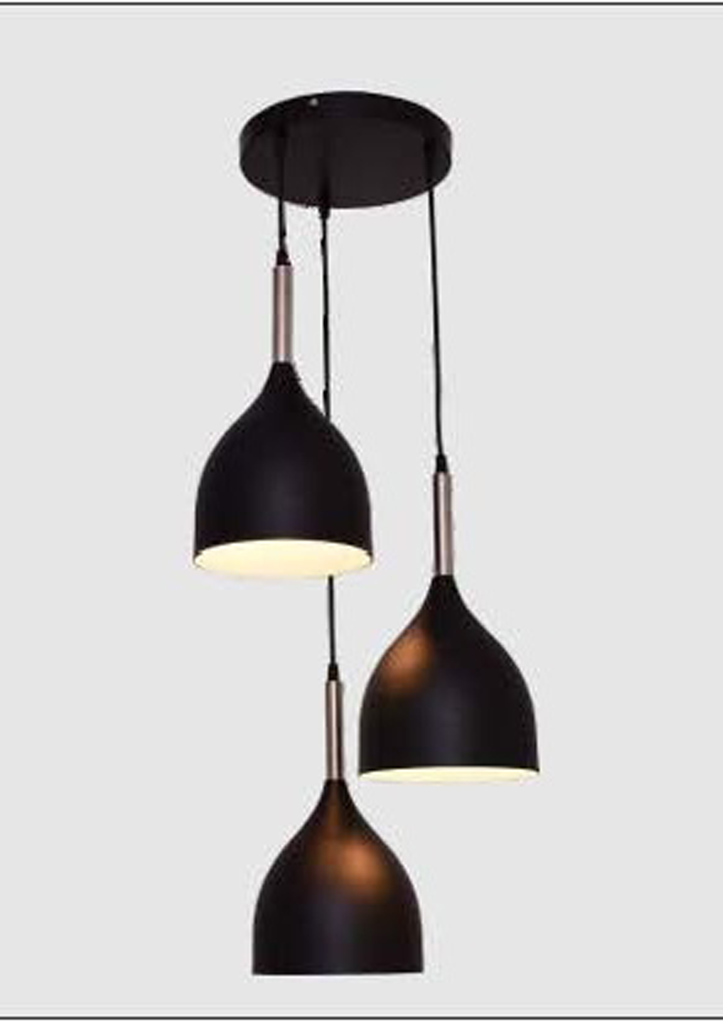 Beyond Lights - Black Pendant Light- GL